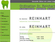 Tablet Screenshot of dr-reinhart.at